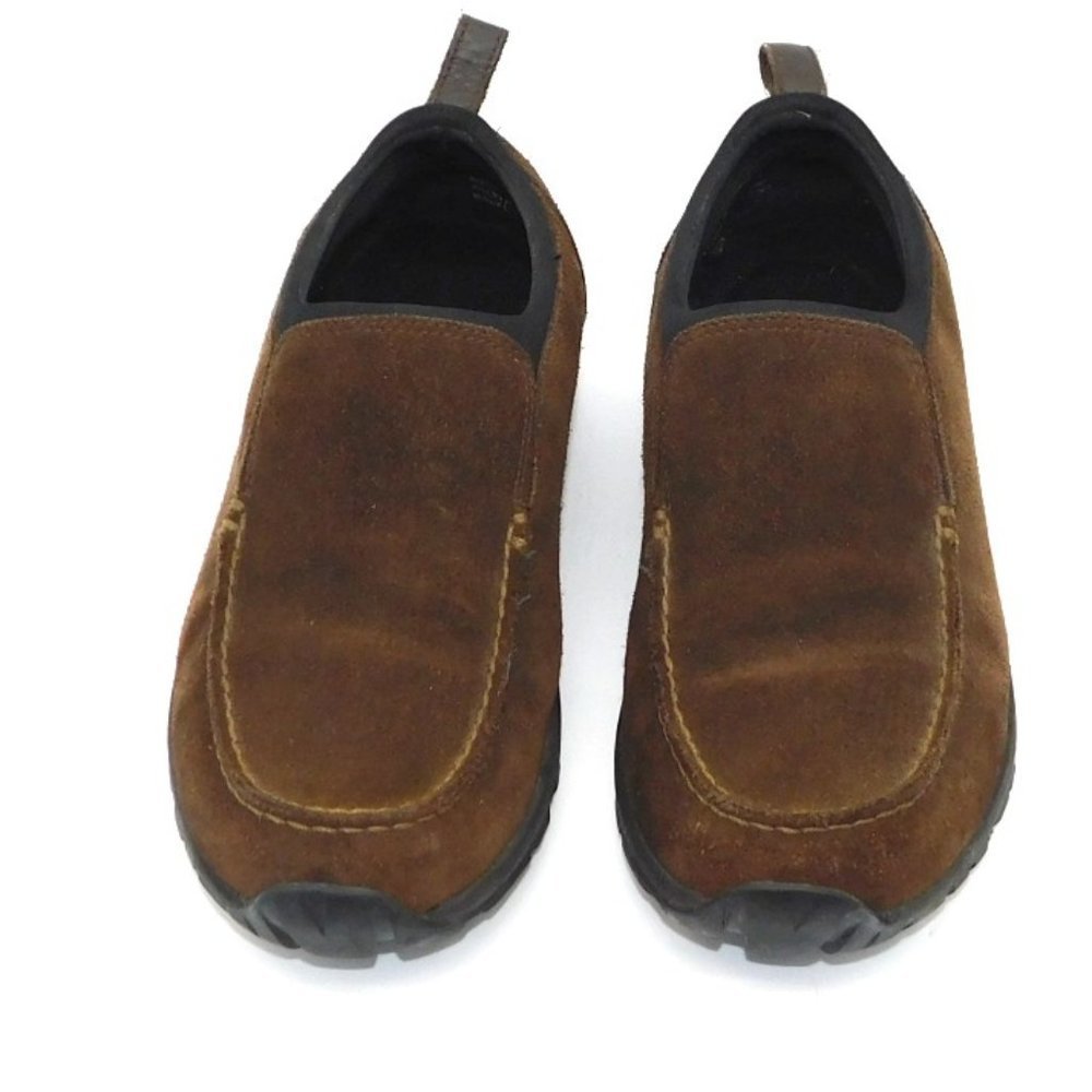 Lands End Brown Suede All Weather Slip-on Casual Loafer - Picture 4 of 10
